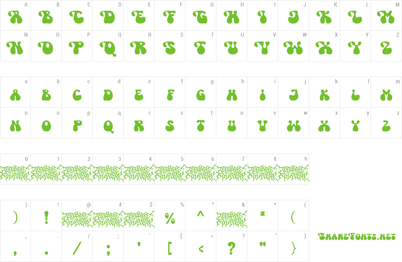 Font Teenage Crookite preview